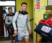 4 August 2019; Cork player Mark Collins arrives with his team-mates before the GAA Football All-Ireland Senior Championship Quarter-Final Group 2 Phase 3 match between Cork and Roscommon at Páirc Uí Rinn in Cork. Photo by Matt Browne/Sportsfile