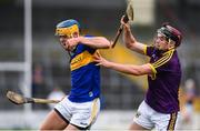 4 August 2019; Andrew Ormond of Tipperary in action against Cathal O'Connor of Wexford during the Bord Gáis GAA Hurling All-Ireland U20 Championship Semi-Final match between Tipperary and Wexford at Nowlan Park in Kilkenny. Photo by David Fitzgerald/Sportsfile