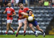 4 August 2019; Niall Kilroy of Roscommon in action against Ruairi Deane of Cork during the GAA Football All-Ireland Senior Championship Quarter-Final Group 2 Phase 3 match between Cork and Roscommon at Páirc Uí Rinn in Cork. Photo by Matt Browne/Sportsfile