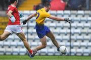 4 August 2019; Brian Stack of Roscommon scores a goal against Cork during the GAA Football All-Ireland Senior Championship Quarter-Final Group 2 Phase 3 match between Cork and Roscommon at Páirc Uí Rinn in Cork. Photo by Matt Browne/Sportsfile