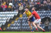 4 August 2019; Conor Cox of Roscommon in action against Ruairi Deane of Cork during the GAA Football All-Ireland Senior Championship Quarter-Final Group 2 Phase 3 match between Cork and Roscommon at Páirc Uí Rinn in Cork. Photo by Matt Browne/Sportsfile