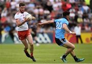 4 August 2019; Declan McClure of Tyrone in action against Diarmuid Connolly of Dublin during the GAA Football All-Ireland Senior Championship Quarter-Final Group 2 Phase 3 match between Tyrone and Dublin at Healy Park in Omagh, Tyrone. Photo by Oliver McVeigh/Sportsfile
