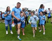 4 August 2019; Eoghan O'Gara of Dublin comes off the field with some young supporters after the GAA Football All-Ireland Senior Championship Quarter-Final Group 2 Phase 3 match between Tyrone and Dublin at Healy Park in Omagh, Tyrone. Photo by Oliver McVeigh/Sportsfile