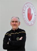 5 August 2019; Tyrone manager Mickey Harte poses for a portrait after a press conference at Tyrone Centre of Excellence in Garvaghy, Tyrone. Photo by Brendan Moran/Sportsfile