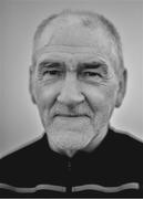 5 August 2019; (EDITORS NOTE; Image was converted to black and white) Tyrone manager Mickey Harte poses for a portrait after a press conference at Tyrone Centre of Excellence in Garvaghy, Tyrone. Photo by Brendan Moran/Sportsfile