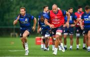 5 August 2019; Sergio Parisse, right, and Giulio Bisegni during an Italy Rugby training session at the University of Limerick in Limerick. Photo by David Fitzgerald/Sportsfile