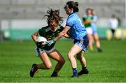 5 August 2019; Ciara Murphy of Kerry in action against Lyndsey Davey of Dublin during the TG4 All-Ireland Ladies Football Senior Championship Quarter-Final match between Dublin and Kerry at Bord na Móna O'Connor Park in Tullamore, Offaly. Photo by Piaras Ó Mídheach/Sportsfile
