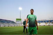 1 August 2019; Graham Burke of Shamrock Rovers prior to the UEFA Europa League 2nd Qualifying Round 2nd Leg match between Apollon Limassol and Shamrock Rovers at the GSP Stadium in Nicosia, Cyprus. Photo by Harry Murphy/Sportsfile