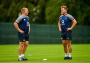 6 August 2019; John Ryan, left, and Finlay Bealham during Ireland Rugby squad training at Carton House in Maynooth, Kildare. Photo by Ramsey Cardy/Sportsfile