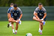 6 August 2019; Joey Carbery, left, and Jonathan Sexton during Ireland Rugby squad training at Carton House in Maynooth, Kildare. Photo by Ramsey Cardy/Sportsfile