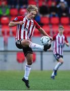 5 August 2019; Greg Sloggett of Derry City during the EA Sports Cup semi-final match between Derry City and Waterford United at Ryan McBride Brandywell Stadium in Derry. Photo by Oliver McVeigh/Sportsfile