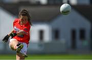 5 August 2019; Abbie O'Mahony of Cork during the All-Ireland Ladies Football Minor A Championship Final match between Cork and Monaghan at Bord na Móna O'Connor Park in Tullamore, Offaly. Photo by Piaras Ó Mídheach/Sportsfile