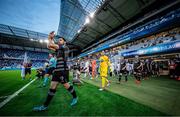 7 August 2019; Patrick Hoban of Dundalk leads his team-mates out prior to the UEFA Europa League 3rd Qualifying Round 1st Leg match between SK Slovan Bratislava and Dundalk at Tehelné pole Stadium in Bratislava, Slovakia. Photo by Vid Ponikvar/Sportsfile