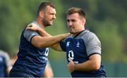 8 August 2019; Niall Scannell, right, and Tadhg Beirne during an Ireland Rugby training session at Carton House in Maynooth, Kildare. Photo by Brendan Moran/Sportsfile