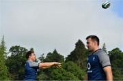 8 August 2019; Rob Herring, left, and Niall Scannell during an Ireland Rugby training session at Carton House in Maynooth, Kildare. Photo by Brendan Moran/Sportsfile