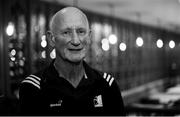 8 August 2019; (EDITORS NOTE; Image was converted to black and white) Kilkenny manager Brian Cody poses for a portrait following a Kilkenny hurling press conference ahead of the GAA Hurling All-Ireland Championship Final at Langton House Hotel in Kilkenny. Photo by Sam Barnes/Sportsfile
