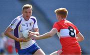 2 August 2019; Action between New York Freedom and New York Liberty, white, in the Renault GAA World Games Mens Football Native Cup Final during the Renault GAA World Games 2019 Day 5 - Cup Finals at Croke Park in Dublin. Photo by Piaras Ó Mídheach/Sportsfile