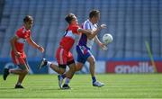 2 August 2019; Action between New York Freedom and New York Liberty, white, in the Renault GAA World Games Mens Football Native Cup Final during the Renault GAA World Games 2019 Day 5 - Cup Finals at Croke Park in Dublin. Photo by Piaras Ó Mídheach/Sportsfile