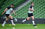 9 August 2019; Jack McGrath, right, and Cian Healy during the Ireland Rugby Captain's Run at the Aviva Stadium in Dublin. Photo by David Fitzgerald/Sportsfile