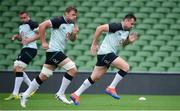 9 August 2019; Niall Scannell, right, and Jordi Murphy during the Ireland Rugby Captain's Run at the Aviva Stadium in Dublin. Photo by David Fitzgerald/Sportsfile