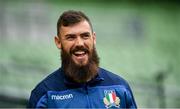 9 August 2019; Jayden Hayward during the Italy Rugby Captain's Run at the Aviva Stadium in Dublin. Photo by David Fitzgerald/Sportsfile