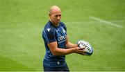 9 August 2019; Sergio Parisse during the Italy Rugby Captain's Run at the Aviva Stadium in Dublin. Photo by David Fitzgerald/Sportsfile