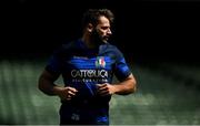 9 August 2019; Angelo Esposito during the Italy Rugby Captain's Run at the Aviva Stadium in Dublin. Photo by David Fitzgerald/Sportsfile