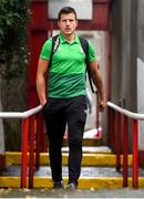 9 August 2019; Gabriel Sava of Bray Wanderers arrives prior to the Extra.ie FAI Cup First Round match between St. Patrick’s Athletic and Bray Wanderers at Richmond Park in Dublin. Photo by Ben McShane/Sportsfile