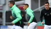9 August 2019; Graham Burke of Shamrock Rovers warm-ups before the Extra.ie FAI Cup First Round match between Shamrock Rovers and Finn Harps at Tallaght Stadium in Tallaght, Dublin. Photo by Piaras Ó Mídheach/Sportsfile