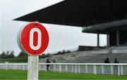 9 August 2019; A general view of the finishing post at The Curragh Racecourse in Kildare. Photo by Sam Barnes/Sportsfile