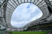 10 August 2019; A general view of Aviva Stadium ahead of the Guinness Summer Series 2019 match between Ireland and Italy at the Aviva Stadium in Dublin. Photo by Brendan Moran/Sportsfile