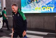 10 August 2019; Ireland head coach Joe Schmidt arrives prior to the Guinness Summer Series 2019 match between Ireland and Italy at the Aviva Stadium in Dublin. Photo by Brendan Moran/Sportsfile
