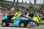 10 August 2019; Joey Carbery of Ireland leaves the pitch after picking up an injury during the Guinness Summer Series 2019 match between Ireland and Italy at the Aviva Stadium in Dublin. Photo by Brendan Moran/Sportsfile