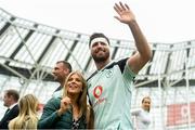 10 August 2019; Jean Kleyn of Ireland with girlfriend Aisling Kelly following the Guinness Summer Series 2019 match between Ireland and Italy at the Aviva Stadium in Dublin. Photo by David Fitzgerald/Sportsfile