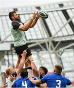 10 August 2019; Jean Kleyn of Ireland wins possession in a line-out during the Guinness Summer Series 2019 match between Ireland and Italy at the Aviva Stadium in Dublin. Photo by Seb Daly/Sportsfile