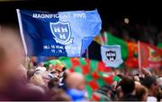 10 August 2019; A Dublin flag prior to the GAA Football All-Ireland Senior Championship Semi-Final match between Dublin and Mayo at Croke Park in Dublin. Photo by Stephen McCarthy/Sportsfile