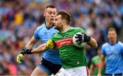 10 August 2019; Aidan O'Shea of Mayo  in action against Con O'Callaghan of Dublin  during the GAA Football All-Ireland Senior Championship Semi-Final match between Dublin and Mayo at Croke Park in Dublin. Photo by Ray McManus/Sportsfile