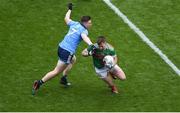 10 August 2019; Cillian O'Connor of Mayo in action against John Small of Dublin during the GAA Football All-Ireland Senior Championship Semi-Final match between Dublin and Mayo at Croke Park in Dublin. Photo by Daire Brennan/Sportsfile