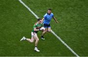 10 August 2019; Patrick Durcan of Mayo in action against Jack McCaffrey of Dublin during the GAA Football All-Ireland Senior Championship Semi-Final match between Dublin and Mayo at Croke Park in Dublin. Photo by Daire Brennan/Sportsfile