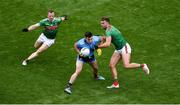 10 August 2019; Michael Darragh Macauley of Dublin in action against Colm Boyle, left, and Aidan O'Shea of Mayo during the GAA Football All-Ireland Senior Championship Semi-Final match between Dublin and Mayo at Croke Park in Dublin. Photo by Daire Brennan/Sportsfile