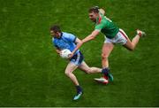 10 August 2019; Jack McCaffrey of Dublin in action against Aidan O'Shea of Mayo during the GAA Football All-Ireland Senior Championship Semi-Final match between Dublin and Mayo at Croke Park in Dublin. Photo by Daire Brennan/Sportsfile