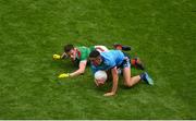 10 August 2019; Niall Scully of Dublin in action against Stephen Coen of Mayo during the GAA Football All-Ireland Senior Championship Semi-Final match between Dublin and Mayo at Croke Park in Dublin. Photo by Daire Brennan/Sportsfile