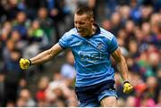 10 August 2019; Con O'Callaghan of Dublin celebrates after scoring his side's first goal during the GAA Football All-Ireland Senior Championship Semi-Final match between Dublin and Mayo at Croke Park in Dublin. Photo by Ramsey Cardy/Sportsfile