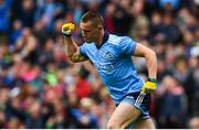 10 August 2019; Con O'Callaghan of Dublin celebrates after scoring his side's second goal during the GAA Football All-Ireland Senior Championship Semi-Final match between Dublin and Mayo at Croke Park in Dublin. Photo by Ramsey Cardy/Sportsfile