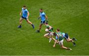 10 August 2019; Patrick Durcan of Mayo in action against Jack McCaffrey of Dublin during the GAA Football All-Ireland Senior Championship Semi-Final match between Dublin and Mayo at Croke Park in Dublin. Photo by Daire Brennan/Sportsfile