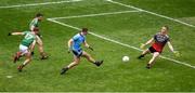 10 August 2019; Brian Fenton of Dublin scores his side's third goal during the GAA Football All-Ireland Senior Championship Semi-Final match between Dublin and Mayo at Croke Park in Dublin. Photo by Daire Brennan/Sportsfile