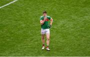 10 August 2019; A dejected Lee Keegan of Mayo after the GAA Football All-Ireland Senior Championship Semi-Final match between Dublin and Mayo at Croke Park in Dublin. Photo by Daire Brennan/Sportsfile