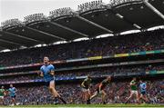 10 August 2019; Brian Fenton of Dublin celebrates after scoring his side's third goal during the GAA Football All-Ireland Senior Championship Semi-Final match between Dublin and Mayo at Croke Park in Dublin. Photo by Ramsey Cardy/Sportsfile