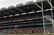 10 August 2019; Con O'Callaghan of Dublin scores his side's second goal during the GAA Football All-Ireland Senior Championship Semi-Final match between Dublin and Mayo at Croke Park in Dublin. Photo by Ramsey Cardy/Sportsfile