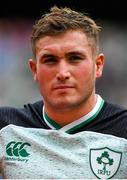 10 August 2019; Jordan Larmour of Ireland prior to the Guinness Summer Series 2019 match between Ireland and Italy at the Aviva Stadium in Dublin. Photo by Brendan Moran/Sportsfile